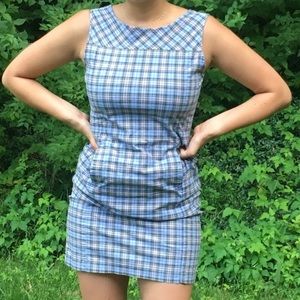 Vintage Gingham Seersucker L.L. Bean Dress